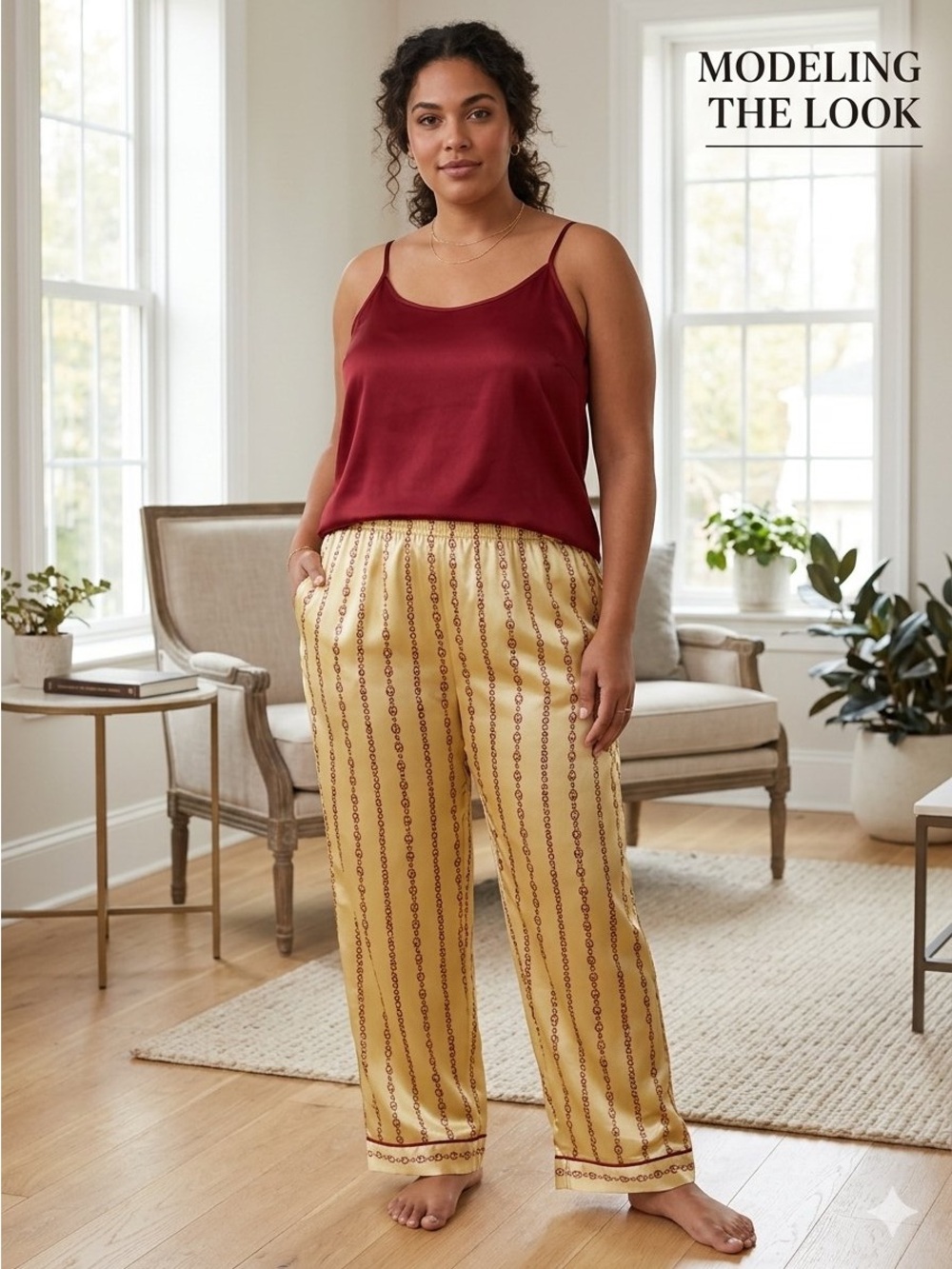 PJ Saten Lounge Pants 3X